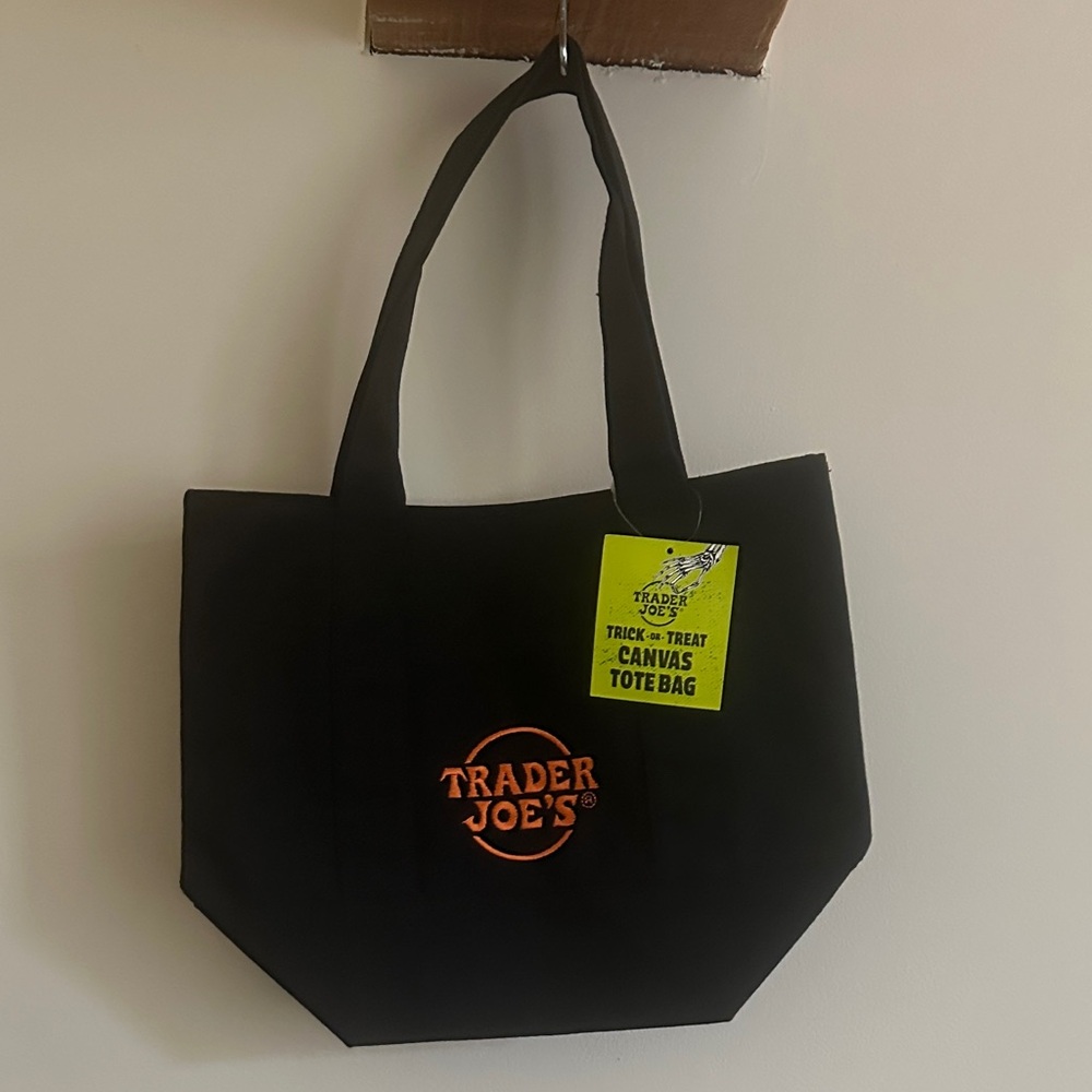 Trader Joe’s Black Canvas mini Tote Bag